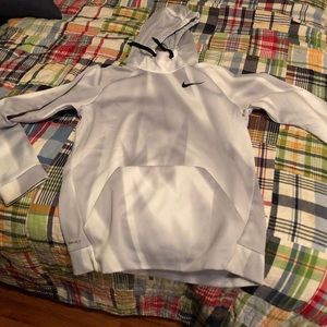 Nike hoodie sz small men’s, white/grey